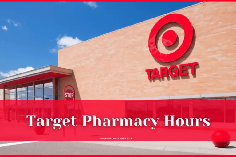 what time does the pharmacy close at target
