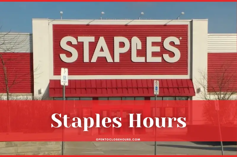 staples store hours