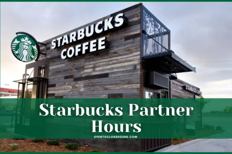 Starbucks Partner Hours