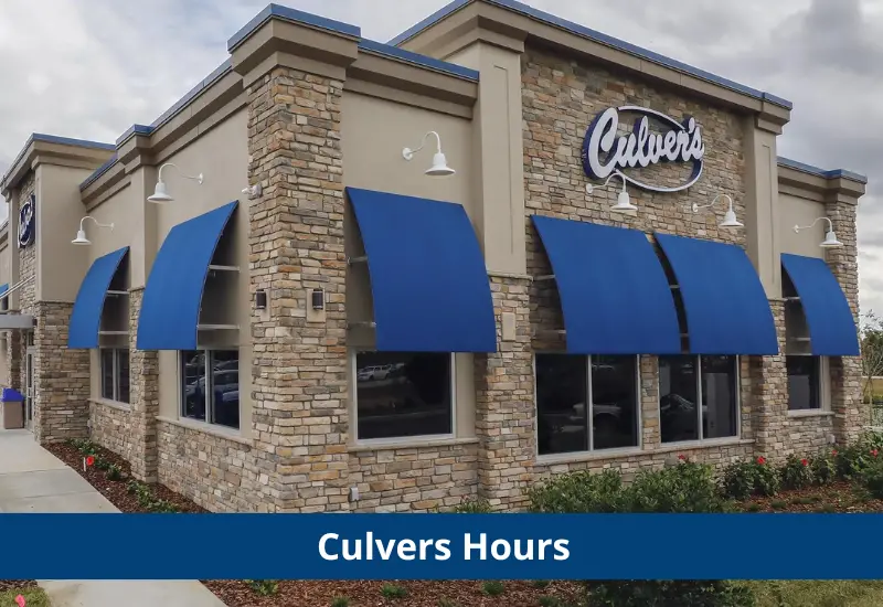 culvers dining room hours