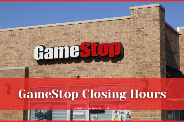 what time do gamestop close