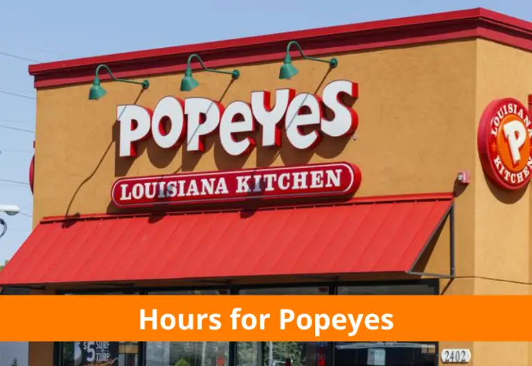 Popeyes hours