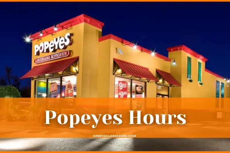 popeyes chicken hours