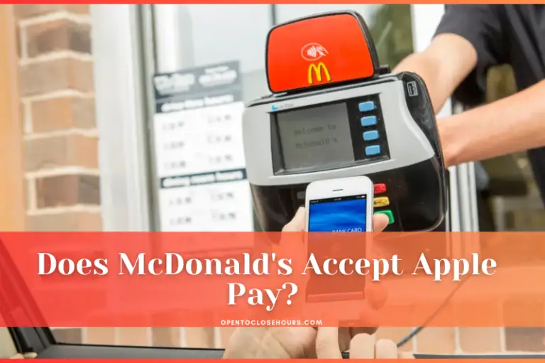 McDonald's Accept Apple Pay