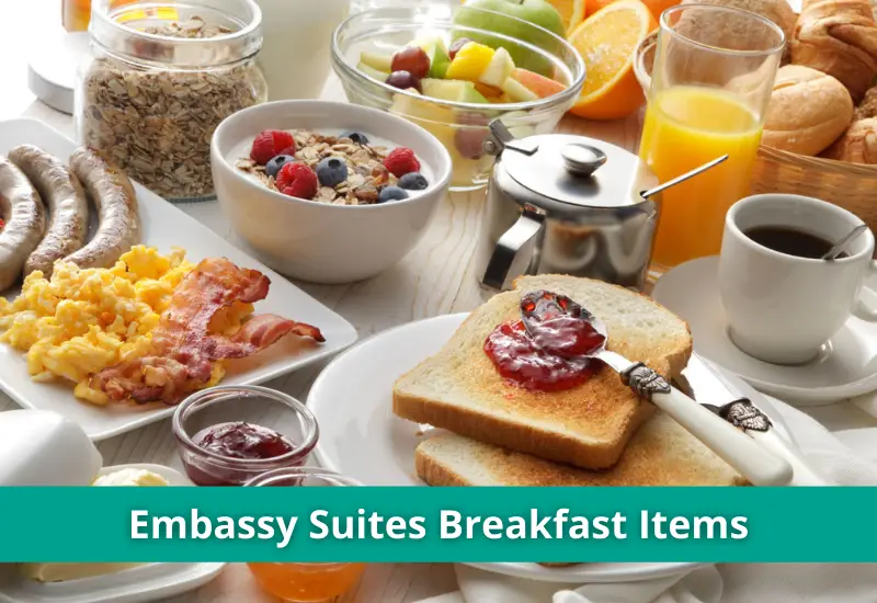embassy suites breakfast hours menu