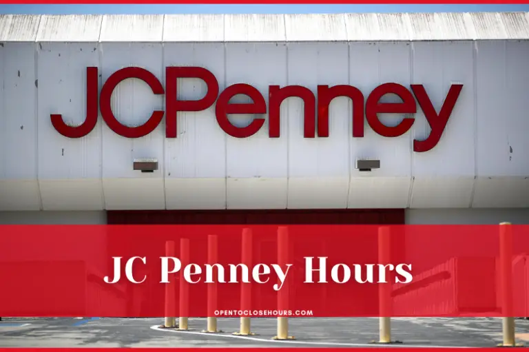 JC Penney Hours near me