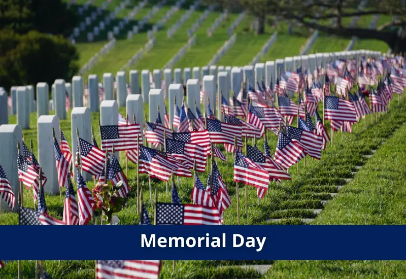 Financial Institutions Hours on Memorial Day
