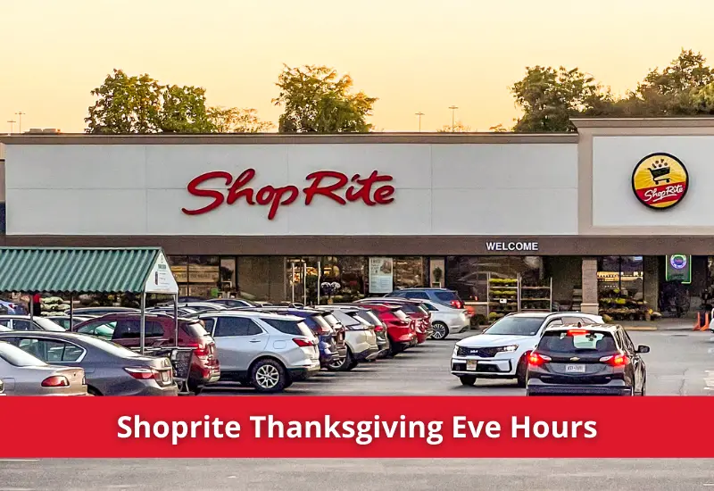 shoprite hours for thanksgiving