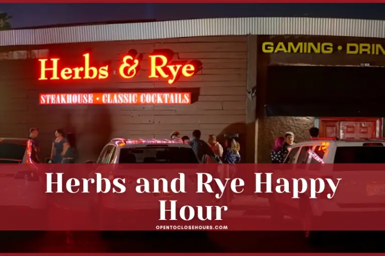 herbs and rye happy hour