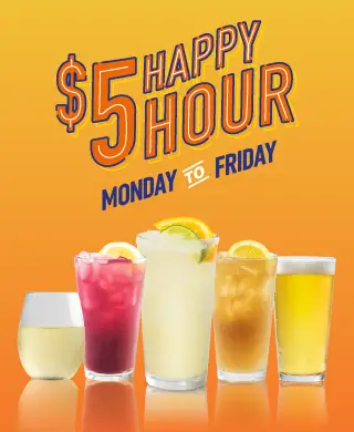 dave and buster's happy hours menu
