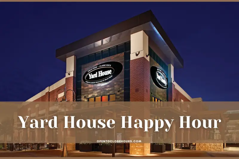 Yard House Happy Hour in 2023