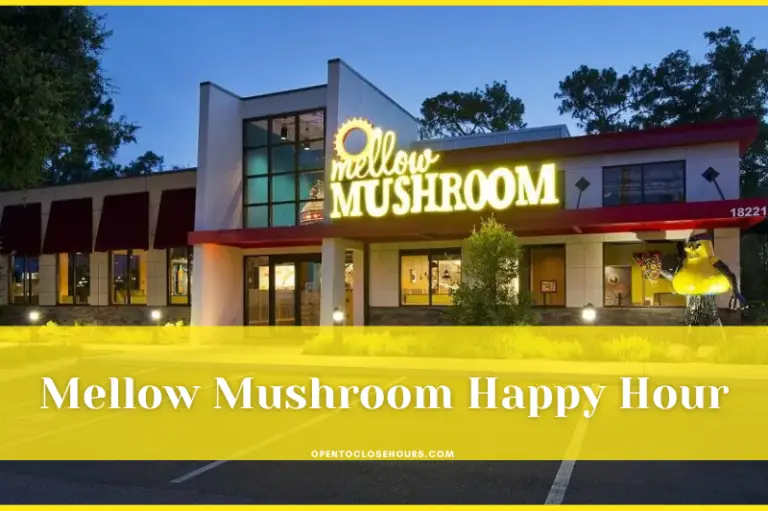 Mellow Mushroom Happy Hour time