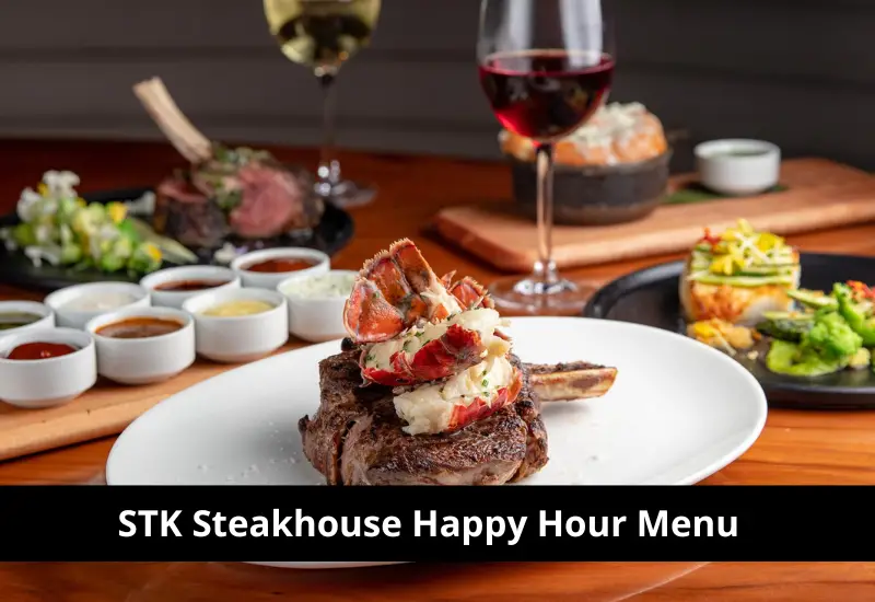 stk happy hour menu with Prices