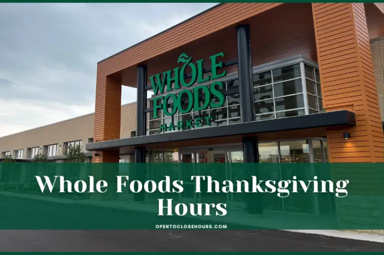 whole food thanksgiving hours