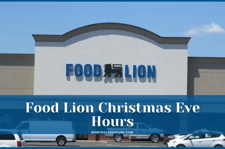 food lion christmas eve hours