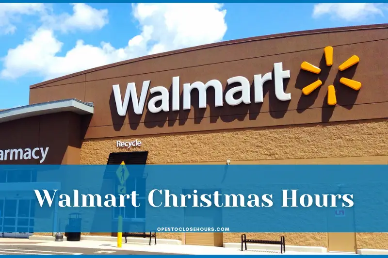 is walmart open on christmas